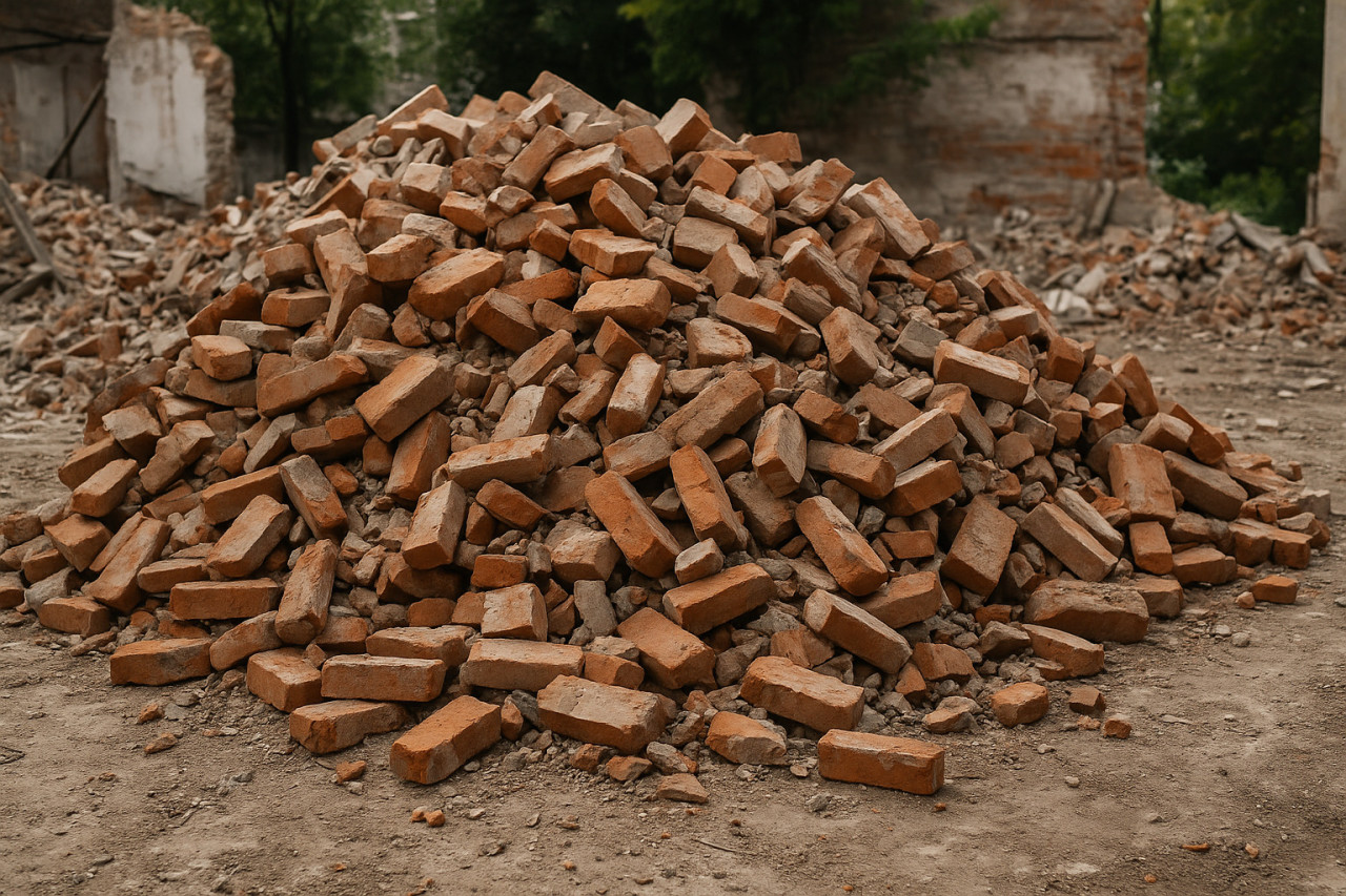 В центре Алматы снесли двухэтажное здание | kn.kz