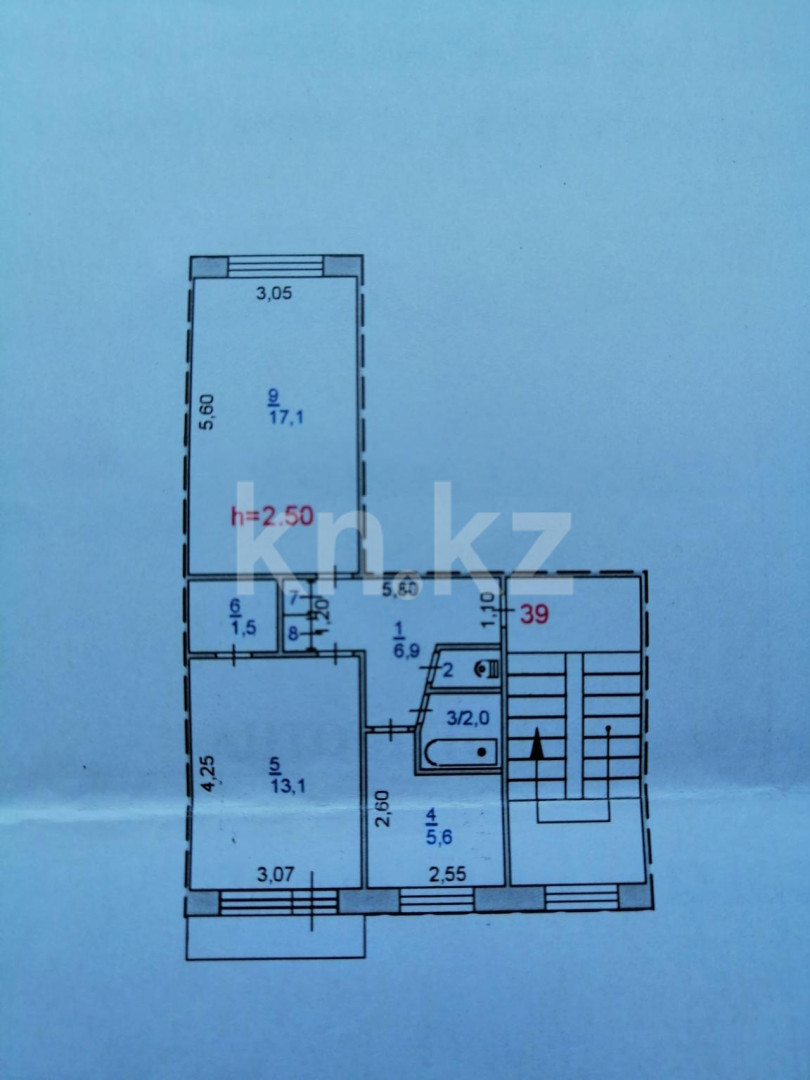 Продажа 2-комнатной квартиры 47 м в Павлодаре, Гагарина, дом 62 за 14 500  000 ₸ - объявление 3149699 | Kn.kz