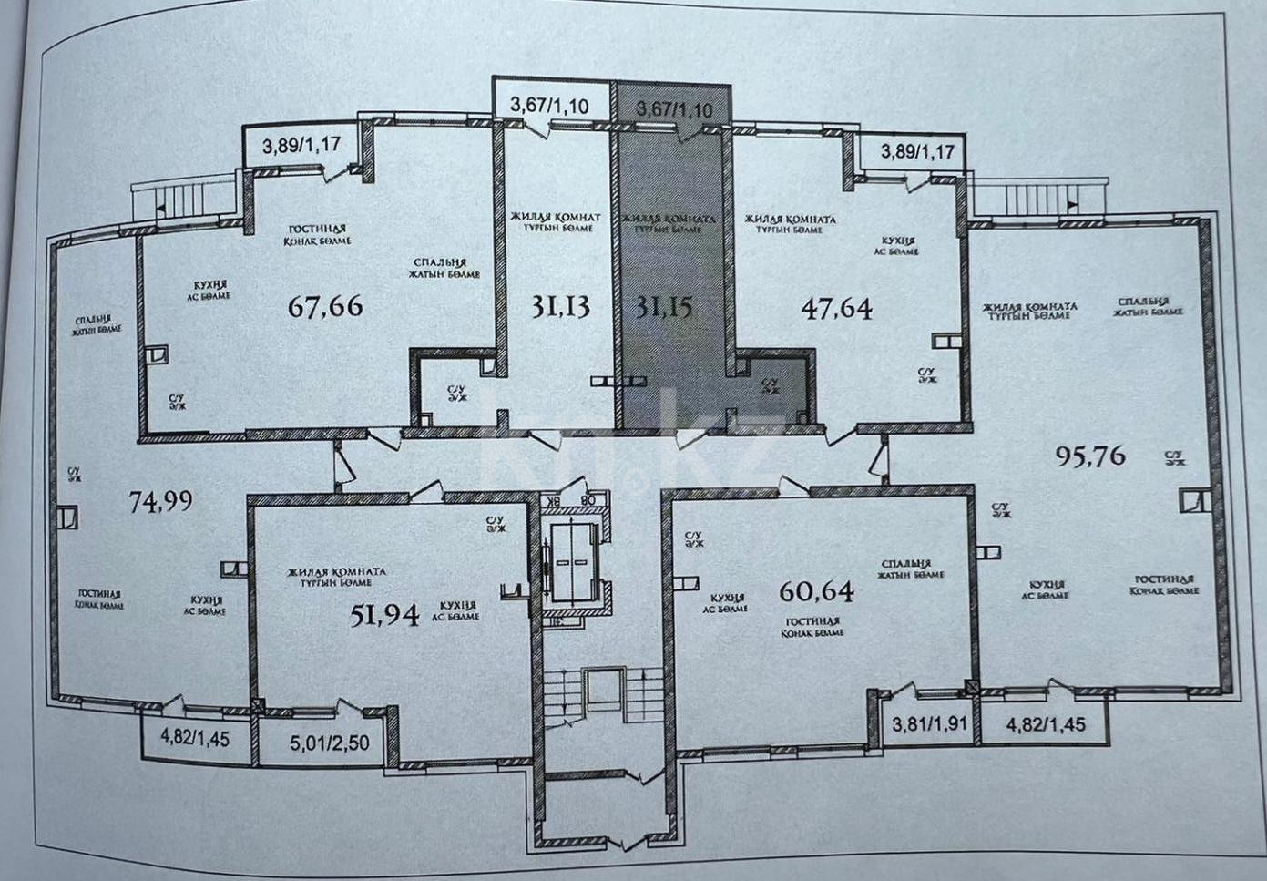 Продажа 1-комнатной квартиры 31.2 м в Алматы, Шугыла, дом 340/4 - Абая за  15 000 000 ₸ - объявление 3153889 | Kn.kz