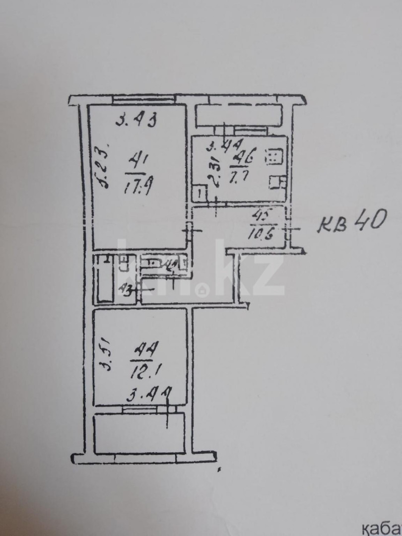 Продажа 2-комнатной квартиры 52.5 м в Алматы, Жетысу-1 мкр-н за 32 900 000  ₸ - объявление 3174892 | Kn.kz