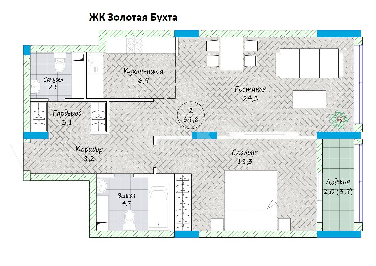 Продажа 2-комнатной квартиры 69 м в Усть-Каменогорске, Красина, дом 11 за  22 336 000 ₸ - объявление 3184816 | Kn.kz