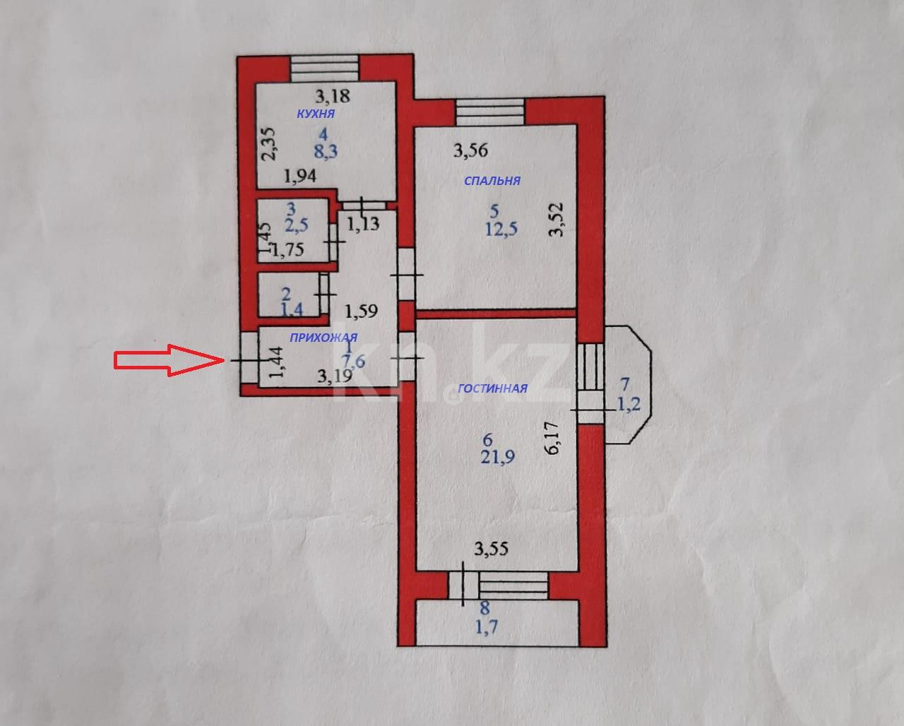 Продажа 2-комнатной квартиры 60 м в Астане, Льва Толстого, дом 17/1 -  Сембинова за 21 000 000 ₸ - объявление 3185758 | Kn.kz