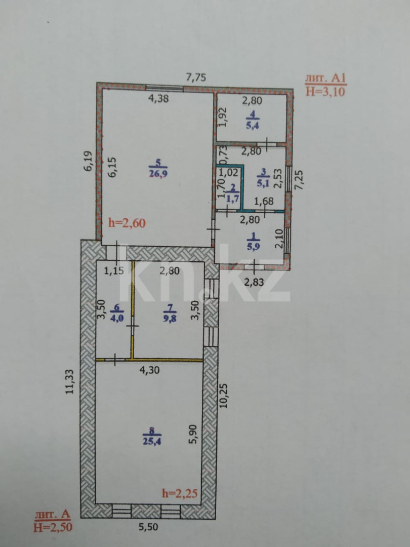 Продажа 3-комнатного дома 84 м в Уральске, Набережная за 7 500 000 ₸ -  объявление 3278099 | Kn.kz