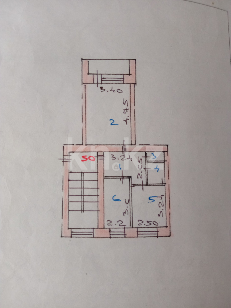 Продажа 2-комнатной квартиры 44 м в Караганде, Металлистов, дом 26/4 за 15  800 000 ₸ - объявление 3289912 | Kn.kz