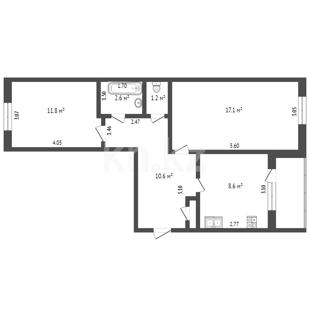 Продажа 2-комнатной квартиры 54 м в Петропавловске, Володарского, дом 94 за  17 500 000 ₸ - объявление 3328261 | Kn.kz