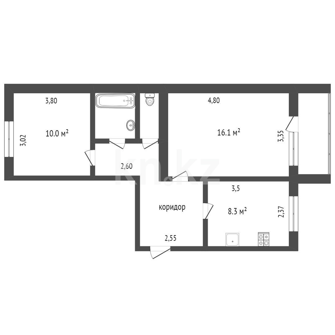 Продажа 2-комнатной квартиры 52 м в Петропавловске, Назарбаева, дом 163 за  19 700 000 ₸ - объявление 3349483 | Kn.kz