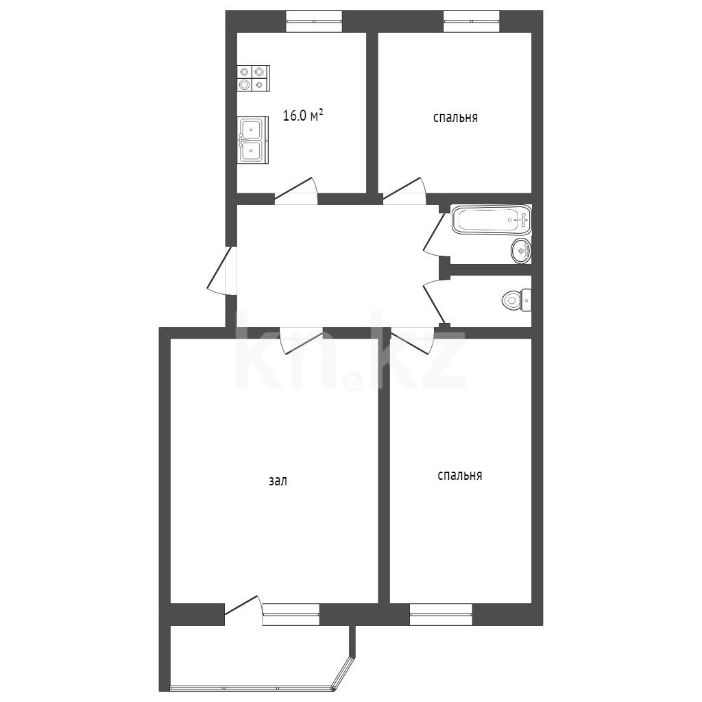 Продажа 3-комнатной квартиры 60 м в Петропавловске, Советская, дом 39 за 30  500 000 ₸ - объявление 3356832 | Kn.kz