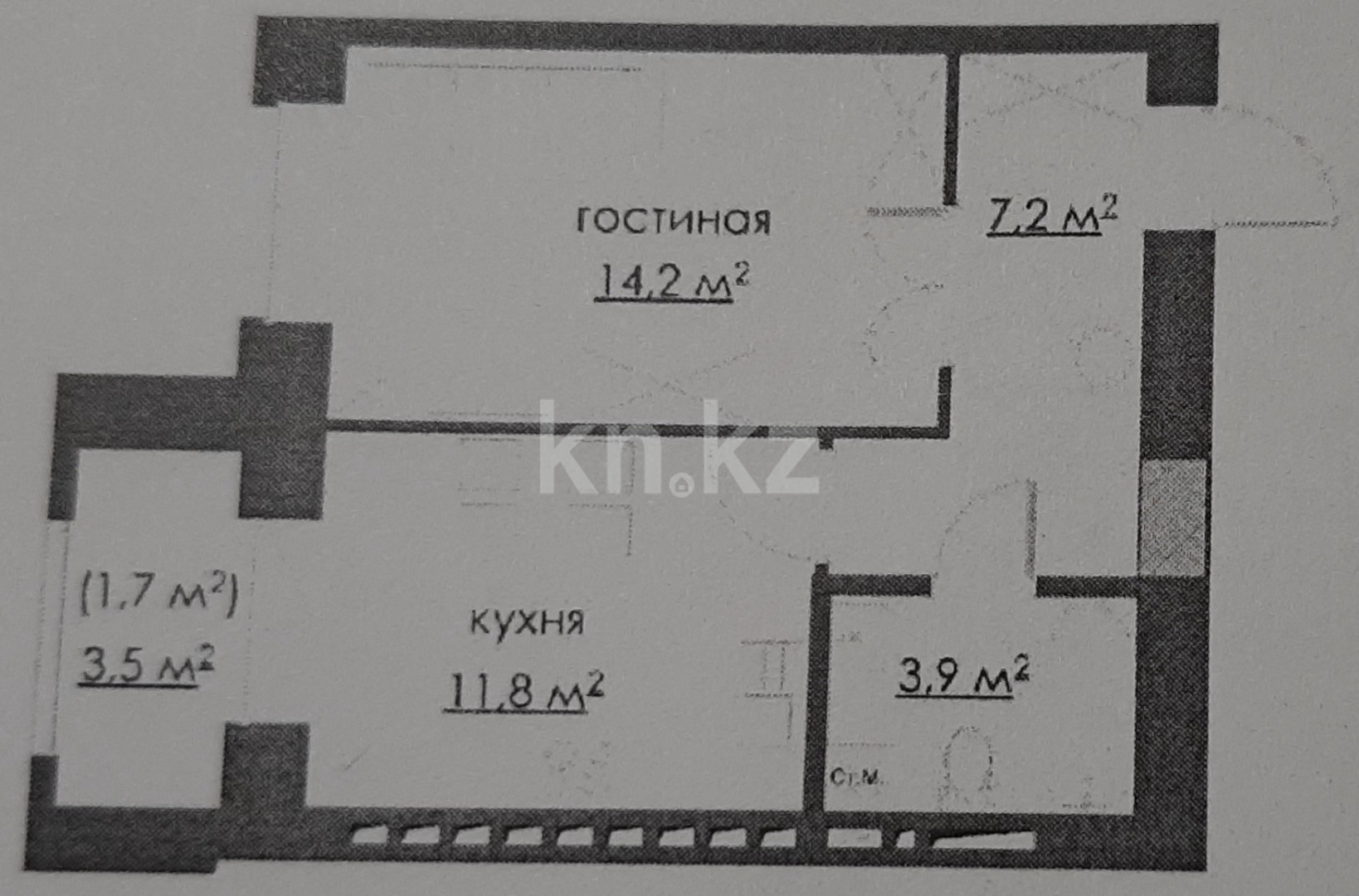 Продажа 1-комнатной квартиры 40 м в Караганде, Муканова, дом 78 за 14 300  000 ₸ - объявление 3373250 | Kn.kz