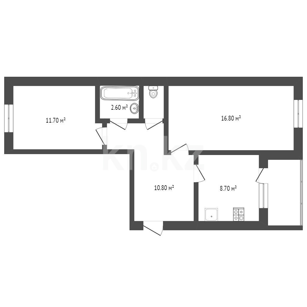 Продажа 2-комнатной квартиры 54 м в Петропавловске, Воровского, дом 79 за  20 900 000 ₸ - объявление 3381829 | Kn.kz