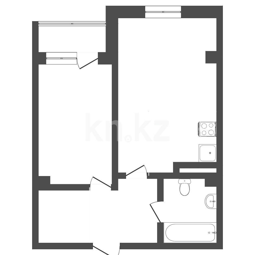 Продажа 2-комнатной квартиры 52 м в Алматы, 8 мкр-н, дом 41/6 за 41 500 000  ₸ - объявление 3382210 | Kn.kz