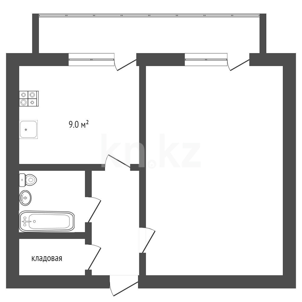 Продажа 1-комнатной квартиры 34 м в Петропавловске, Парковая, дом 187 за 15  200 000 ₸ - объявление 3387282 | Kn.kz