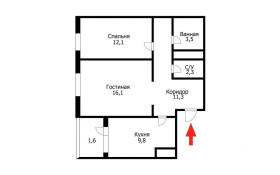Продажа 2-комнатной квартиры, 59 м, Кошкарбаева, дом 46