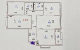Продажа 4-комнатной квартиры, 110 м, Нажимеденова, дом 27