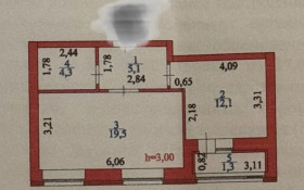Продажа 1-комнатной квартиры, 42.3 м, Жошы Хана, дом 27
