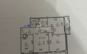 Продажа 3-комнатной квартиры, 91 м, Кабанбай батыра, дом 60