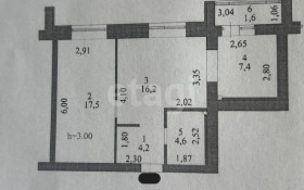 Продажа 2-комнатной квартиры, 51.81 м, Толе би, дом 12