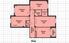 Продажа 4-комнатной квартиры, 130 м, Кабанбай батыра, дом 56а - Бухар Жырау