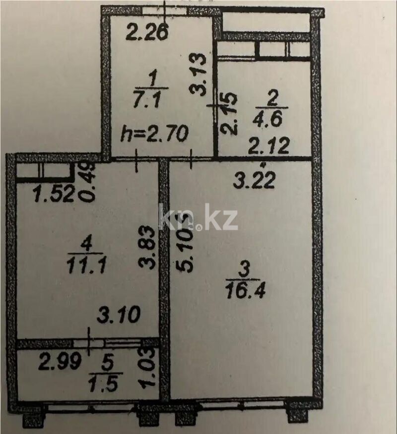 Продажа 1-комнатной квартиры, 40.7 м² - Продажа недвижимости в Астане - страница 24 фото 3 из 3
