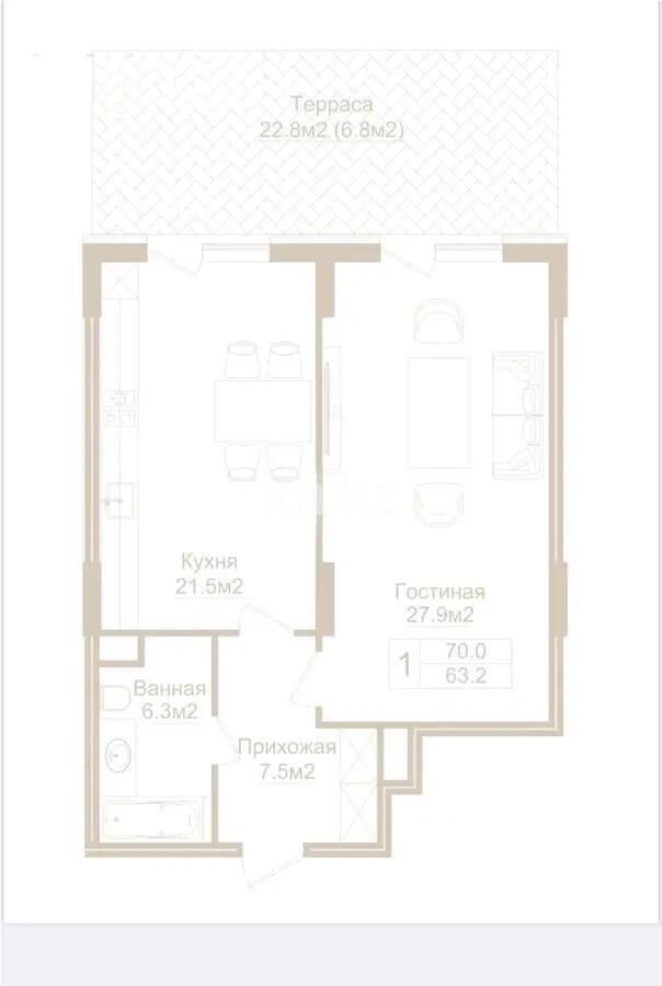 Продажа 2-комнатной квартиры, 70 м² - Продажа недвижимости в Казахстане - страница 32 фото 4 из 4