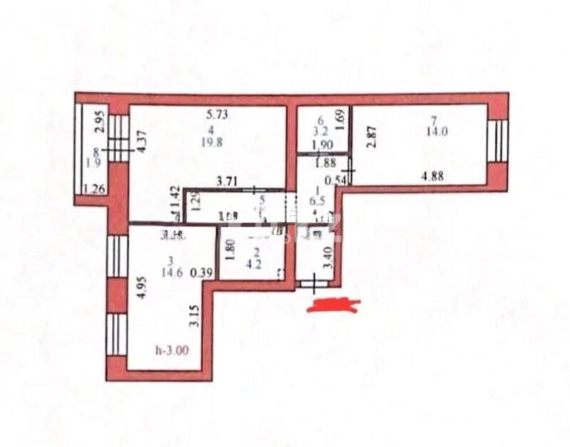 Продажа 3-комнатной квартиры, 70 м² - Продажа трехкомнатных квартир в кирпичном доме в Казахстане - страница 75 фото 4 из 4