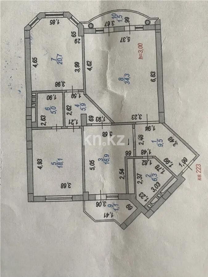 Продажа 3-комнатной квартиры, 120 м² - Продажа квартир в р-не Есиль Астаны фото 1 из 1