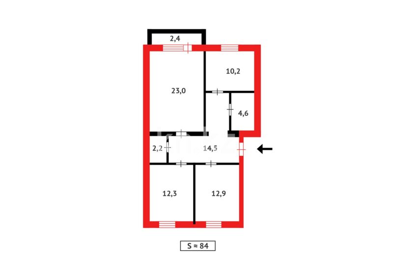 Продажа 3-комнатной квартиры, 83 м² - Продажа трехкомнатных квартир в Темиртау - страница 4 фото 11 из 11