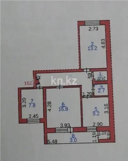 Продажа 3-комнатной квартиры, 64 м² - Продажа трехкомнатных квартир на Юго-Востоке Караганды - страница 26 фото 1 из 1