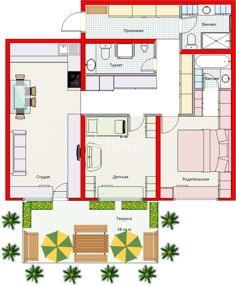 Продажа 3-комнатной квартиры, 87.3 м² - Продажа трехкомнатных квартир в монолитном доме в Алматы - страница 3 фото 7 из 40