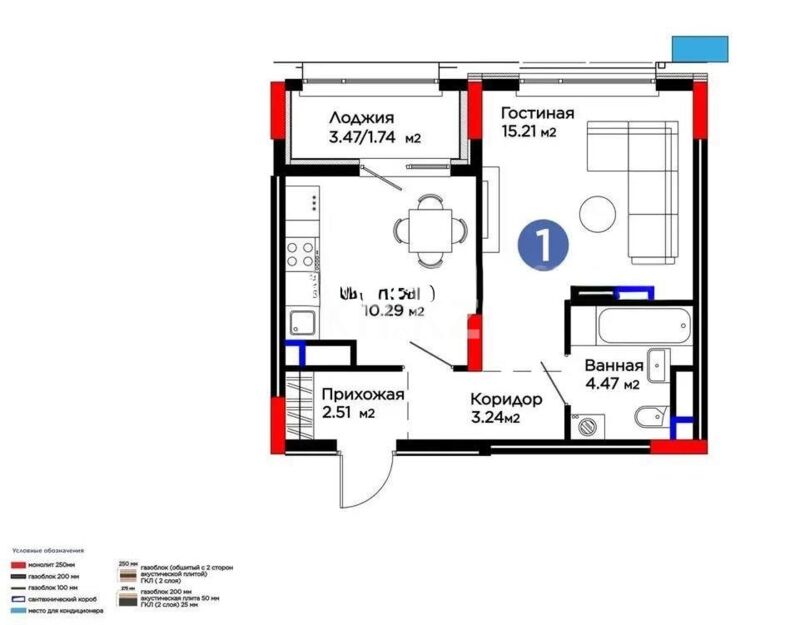 Продажа 1-комнатной квартиры, 37.46 м² - Продажа однокомнатных квартир в монолитно-каркасном доме в Астане - страница 26 фото 1 из 1