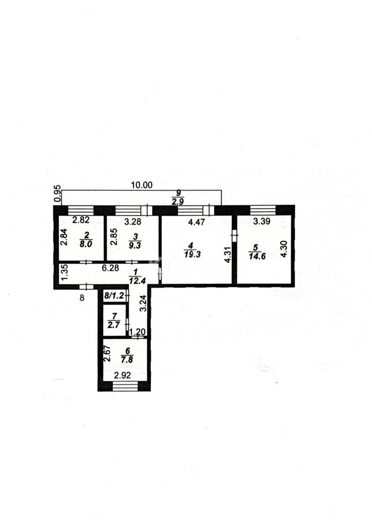 Продажа 4-комнатной квартиры, 78 м² - Продажа четырехкомнатных квартир в Караганде - страница 2 фото 5 из 5