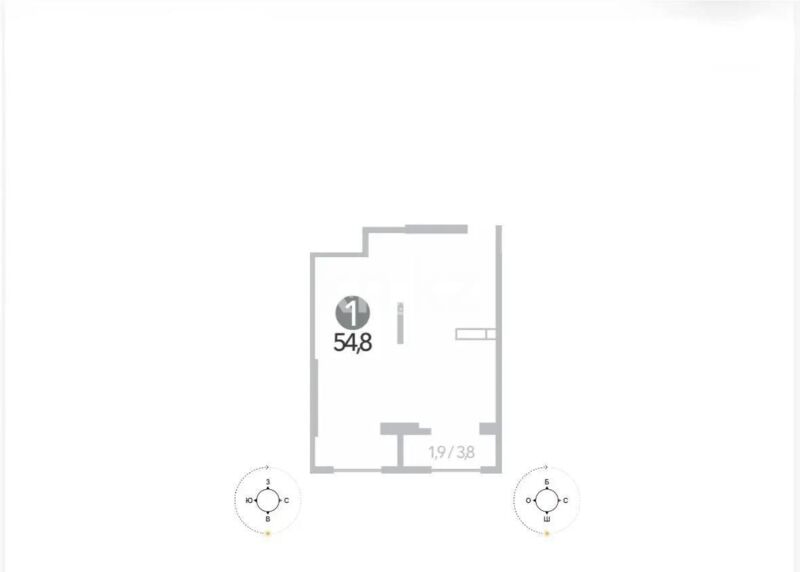 Продажа 2-комнатной квартиры, 55 м² - Продажа квартир от собственников в Алматы - страница 8 фото 1 из 1