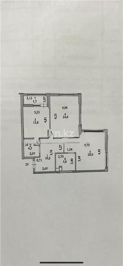 Продажа 2-комнатной квартиры, 80.4 м² - Продажа квартир в монолитно-каркасном доме в Астане - страница 131 фото 6 из 6