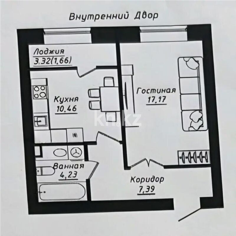Продажа 1-комнатной квартиры, 40.91 м² - Продажа недвижимости в Казахстане - страница 4 фото 3 из 3