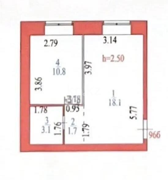 Продажа 1-комнатной квартиры, 35 м² - Продажа однокомнатных квартир в кирпичном доме в Казахстане - страница 17 фото 5 из 5