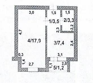 Продажа 1-комнатной квартиры, 33.3 м² - Продажа квартир в Казахстане - страница 282 фото 4 из 4