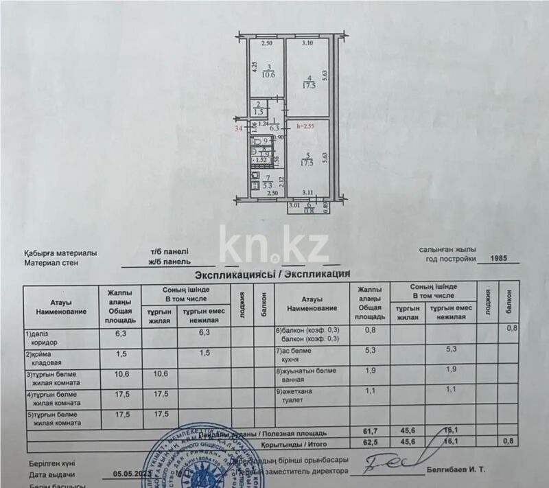Продажа 3-комнатной квартиры, 62 м² - Продажа трехкомнатных квартир в панельном доме в Алматы - страница 29 фото 5 из 5