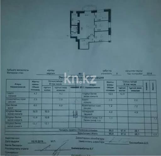 Продажа 4-комнатной квартиры, 100 м² - Продажа квартир в монолитно-каркасном доме в Астане - страница 131 фото 1 из 1