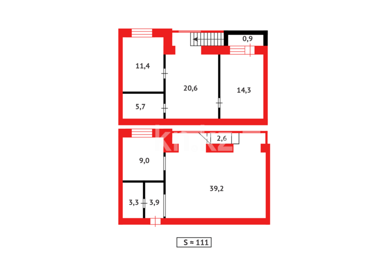Продажа 4-комнатной квартиры, 110 м² - Продажа четырехкомнатных квартир в кирпичном доме в Караганде - страница 9 фото 18 из 18