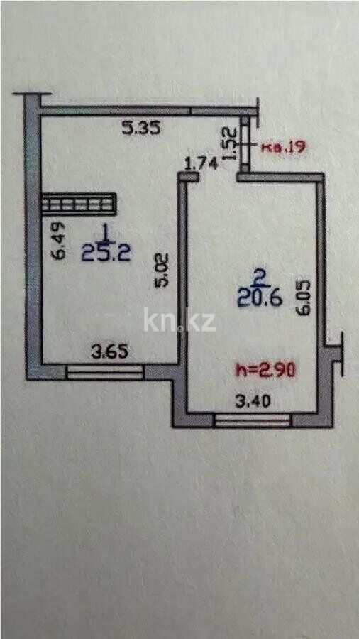 Продажа 1-комнатной квартиры, 46 м² - Продажа квартир в монолитно-каркасном доме в Алматы - страница 3 фото 1 из 1