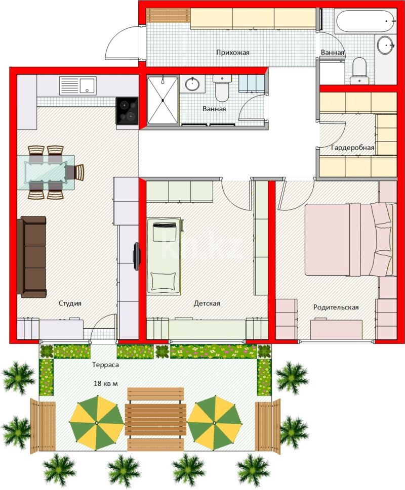 Продажа 3-комнатной квартиры, 87.3 м² - Продажа трехкомнатных квартир в монолитном доме в Алматы - страница 3 фото 1 из 40