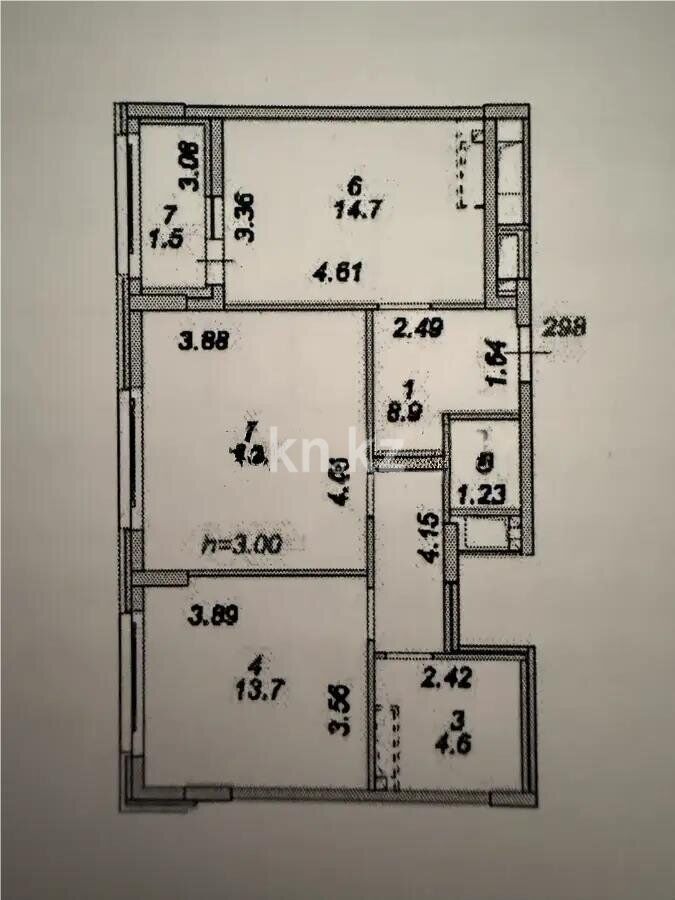 Продажа 2-комнатной квартиры, 62.4 м² - Продажа двухкомнатных квартир от собственников в Казахстане - страница 163 фото 3 из 3