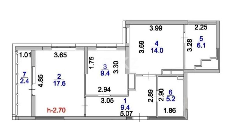 Продажа 2-комнатной квартиры, 68 м² - Продажа квартир в блочном доме в Казахстане - страница 36 фото 4 из 4