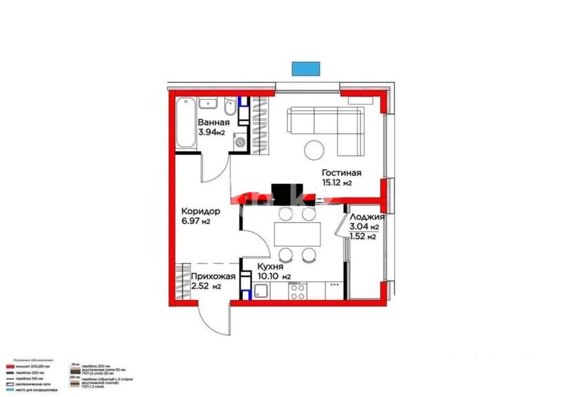 Продажа 1-комнатной квартиры, 40.17 м² - Продажа квартир в Казахстане - страница 20 фото 1 из 1
