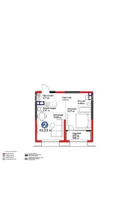 Продажа 2-комнатной квартиры, 42.53 м² - Продажа двухкомнатных квартир в Турксибском р-не Алматы - страница 20 фото 1 из 1