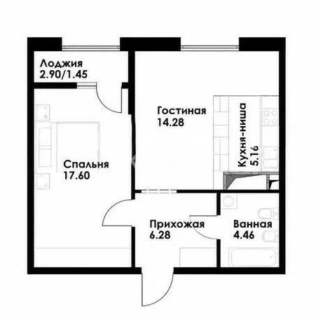 Продажа 2-комнатной квартиры, 49.23 м² - Продажа двухкомнатных квартир в Алатауском р-не Алматы - страница 3 фото 1 из 1