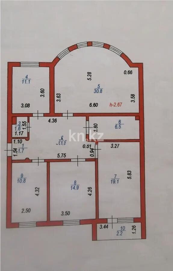 Продажа 4-комнатной квартиры, 110 м² - Продажа квартир в р-не Байконур Астаны - страница 3 фото 1 из 1