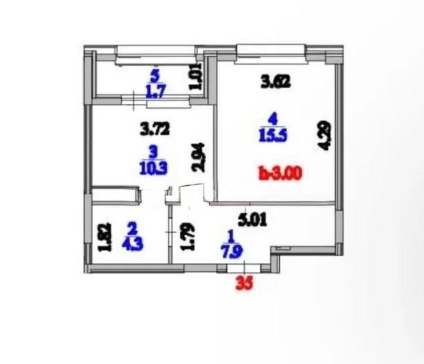 Продажа 1-комнатной квартиры, 39.7 м² - Продажа однокомнатных квартир в р-не Есиль Астаны - страница 24 фото 3 из 3