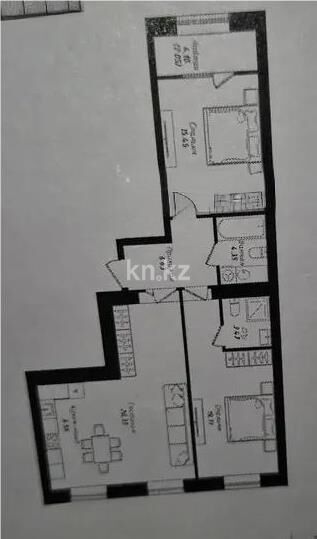 Продажа 3-комнатной квартиры, 85 м² - Продажа трехкомнатных квартир в кирпичном доме в Казахстане - страница 64 фото 1 из 1