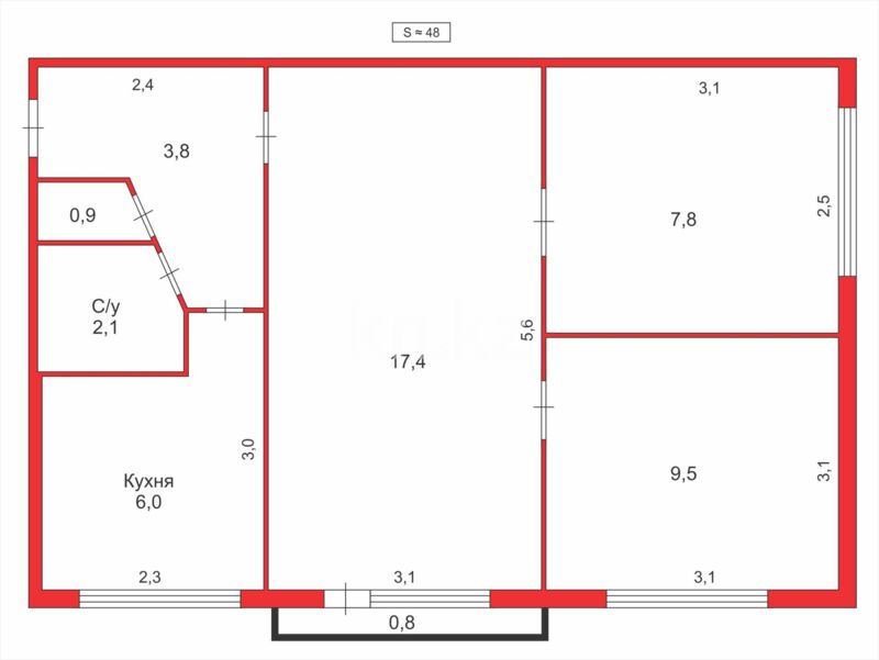 Продажа 3-комнатной квартиры, 48 м² - Продажа трехкомнатных квартир на Юго-Востоке Караганды - страница 21 фото 13 из 13