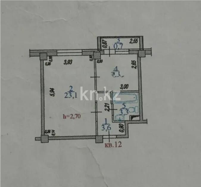 Продажа 1-комнатной квартиры, 38.6 м² - Продажа однокомнатных квартир в Алатауском р-не Алматы - страница 4 фото 4 из 4